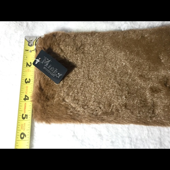 🌻3/$20 Minky Brown Faux Fur Bag - Picture 5 of 6